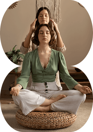 Prriya performing Access Bars healing session